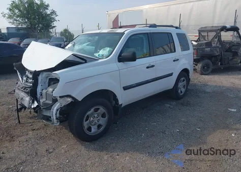 2014 Honda Pilot Lx from USA, damaged, VIN 5FNYF4H26EB049632